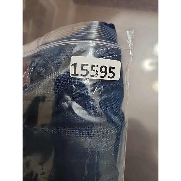 Old Navy Baggy Wide-Leg Culotte Jeans Womens 12 Blue Drapey Denim NEW - Picture 12 of 12